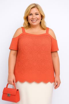 Picture of LACE TOP WITH COLD SHOULDER